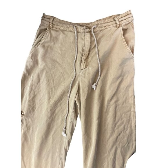 Young Fabulous and Broke Tan Khaki Cargo Joggers Pants Sz M - Picture 2 of 11